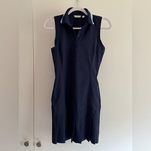 Lady Hagen Navy Sleeveless Golf Dress with Pockets